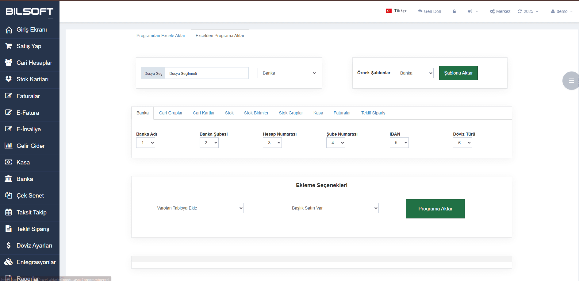Bilsoft Muhasebe screenshot 2