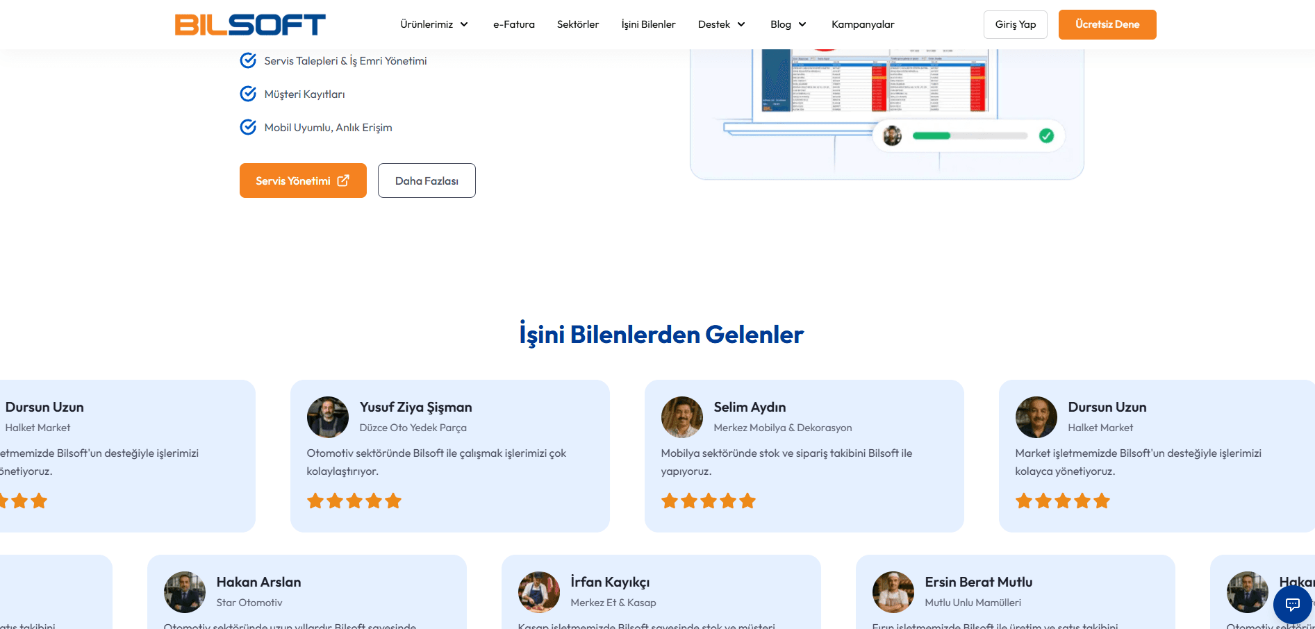 bilsoft.com.tr screenshot 2